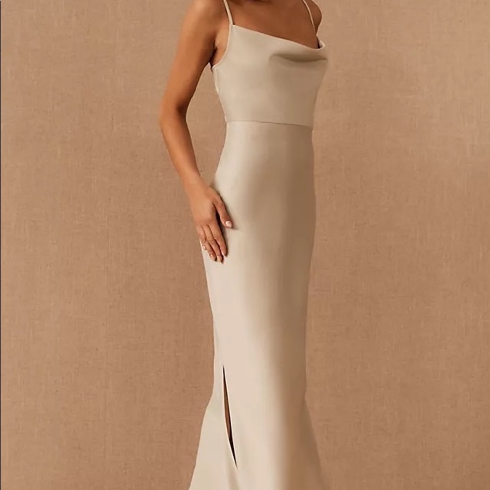Cali Satin Charmeuse Midi Dress